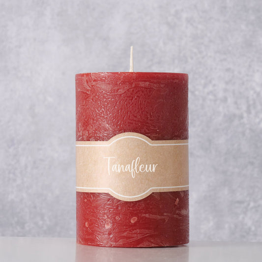 Stumpenkerze, Adventskerze rusikal rot