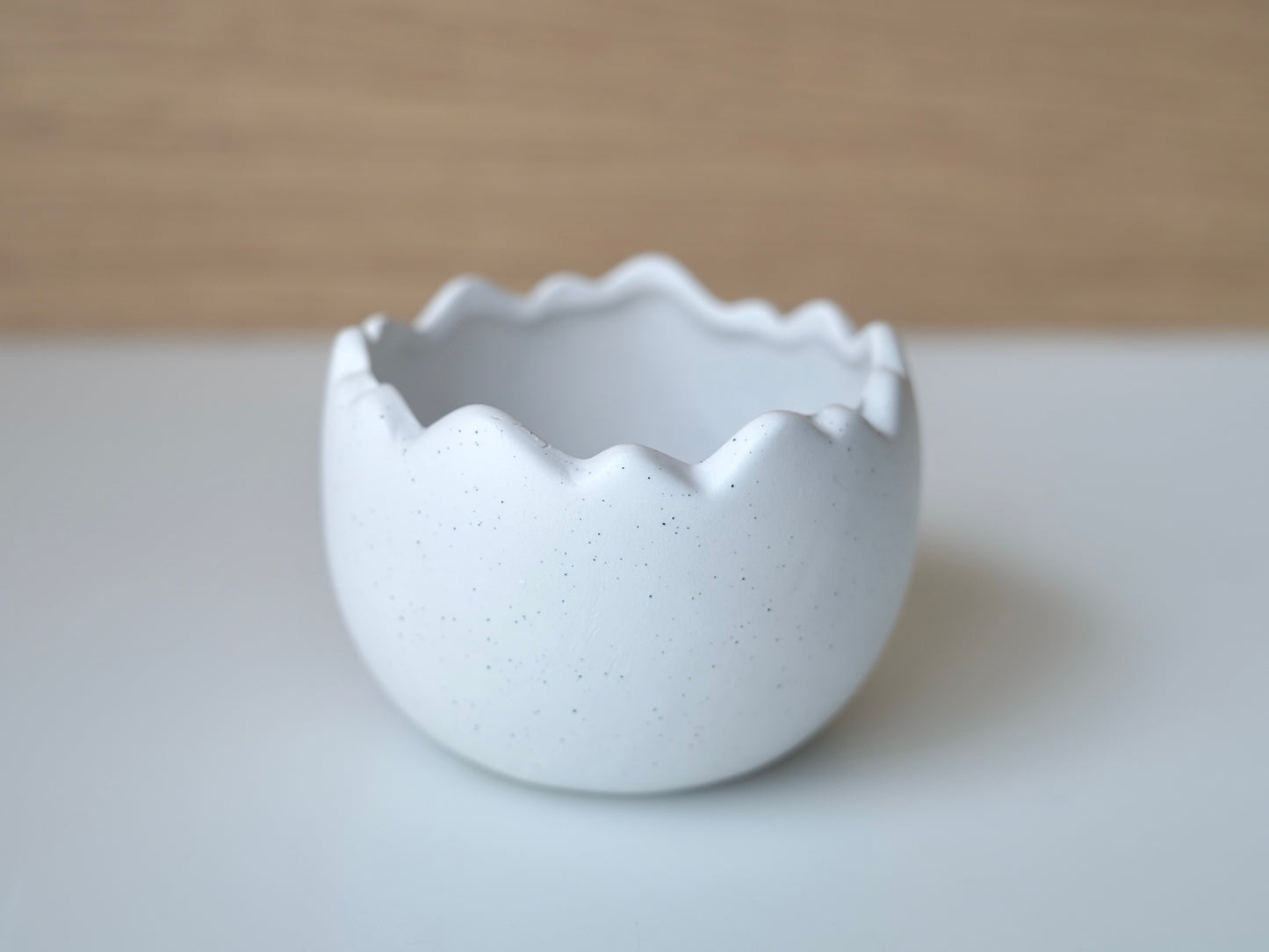 Schale „Ei“ aus Porzellan weiß