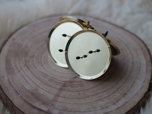 Kerzenhalter gold für Stumpenkerzen für deinen Adventskranz