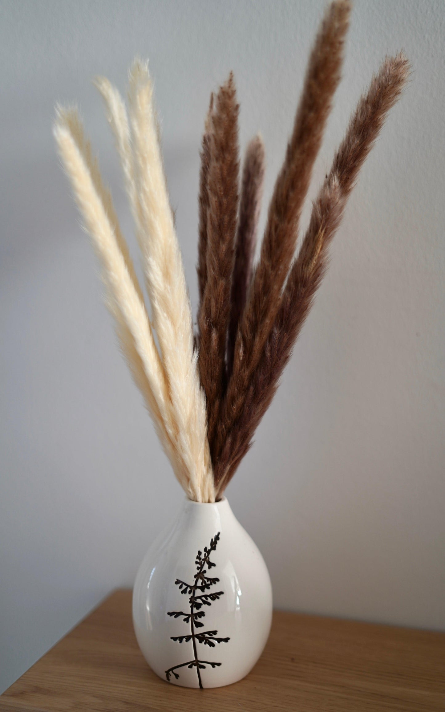 Trockenblumenstrauß Pampasgras weiß