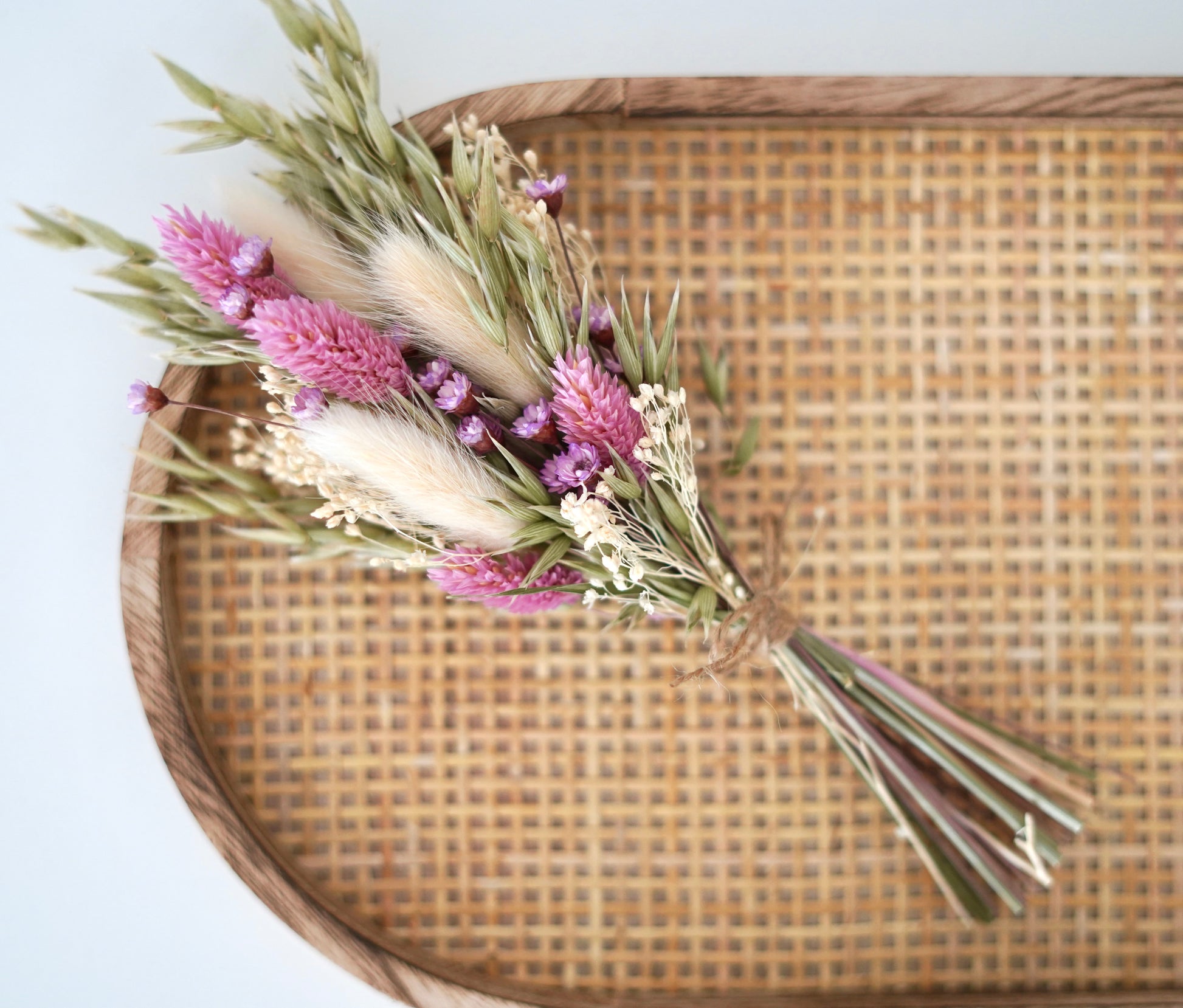 Mini Trockenblumenstrauß Sina mit Vase - Tanafleur