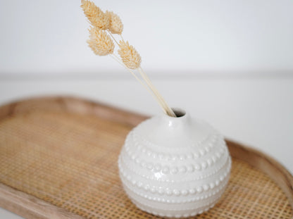 Boho Keramikvase mit Bubbel