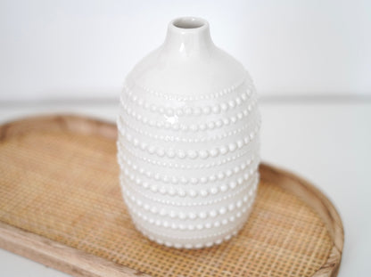 Boho Keramikvase mit Bubbel