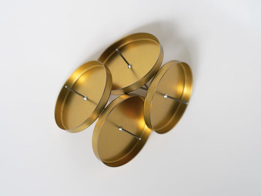 Kerzenhalter Stumpenkerzen  gold