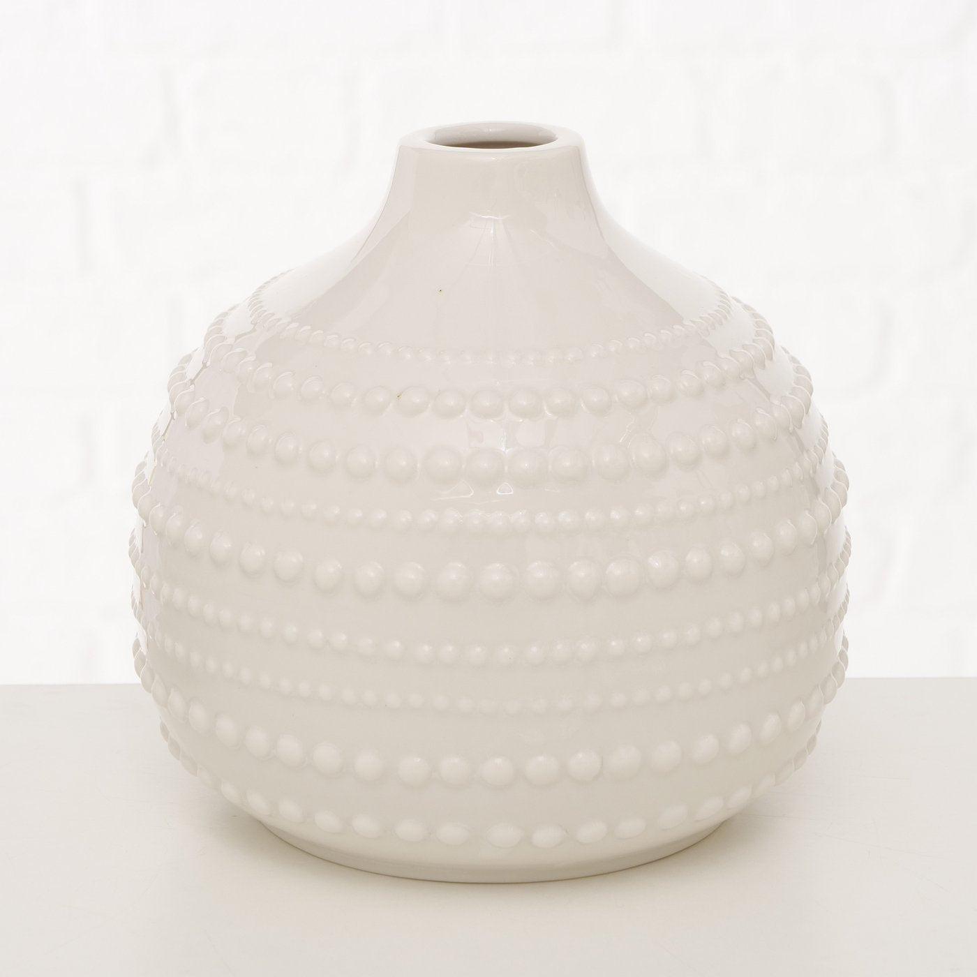 Boho Keramik Vase bauchig